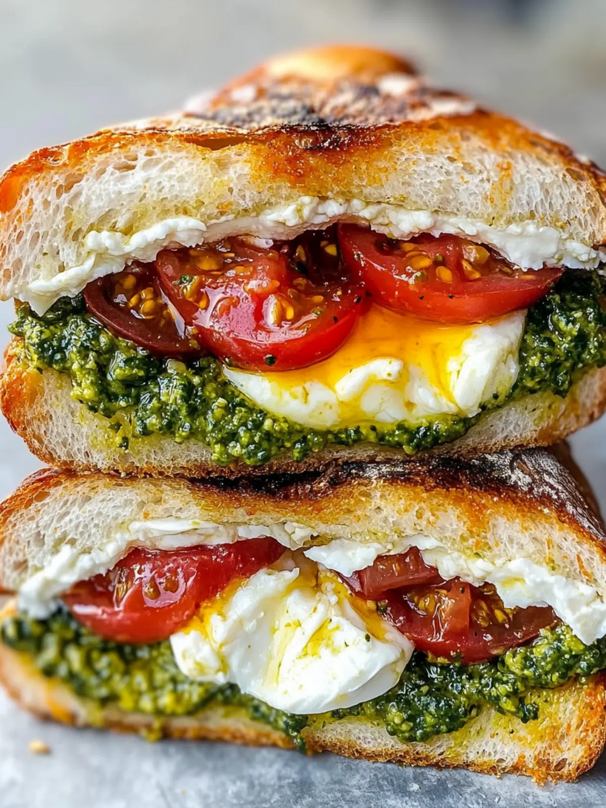 Burrata Pesto Sandwich