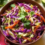 Vegan Mexican Coleslaw with Cilantro Lime Dressing