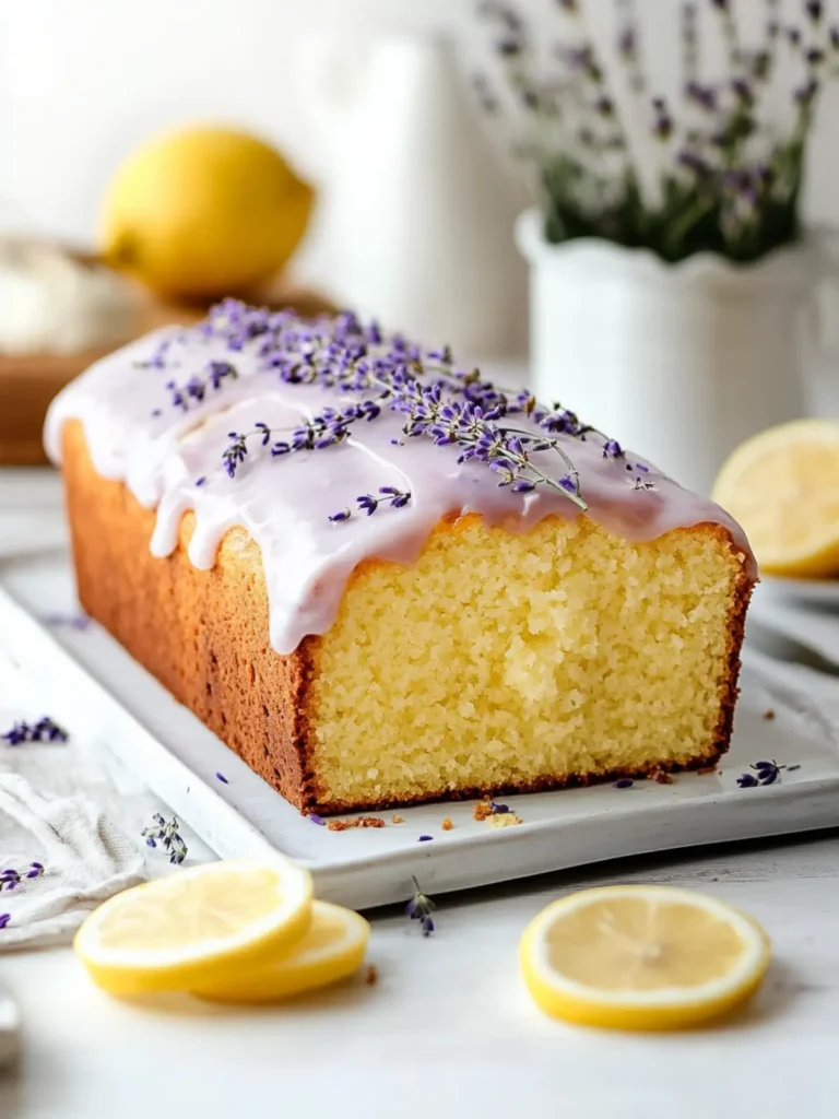 Lemon Lavender Loaf Cake