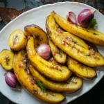 Haitian-Style Boiled Plantains with Garlic and Onion