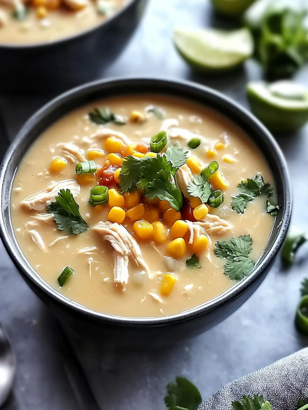 Cozy Up with Creamy Healthy Crockpot White Chicken Chili