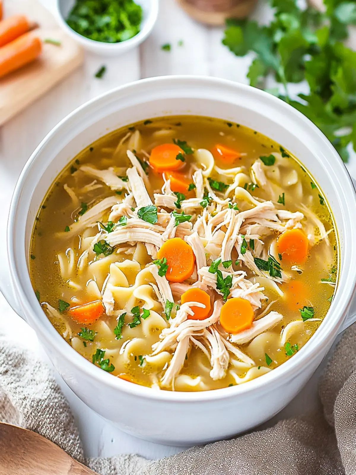 Crockpot Chicken Noodle Soup