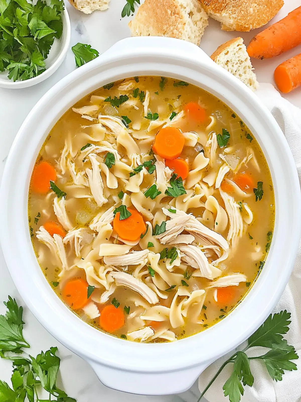 Crockpot Chicken Noodle Soup