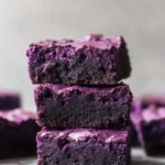Chewy & Fudgy Purple Ube Brownies