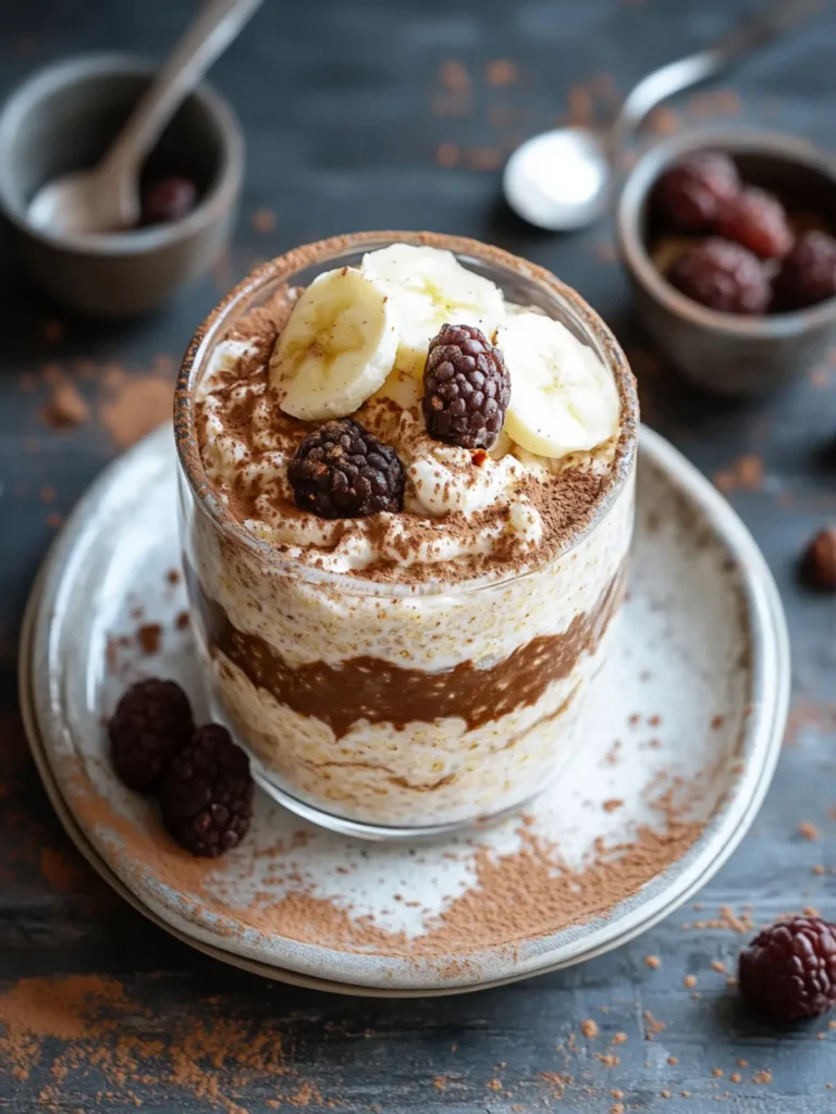 Tiramisu Protein Overnight Oats