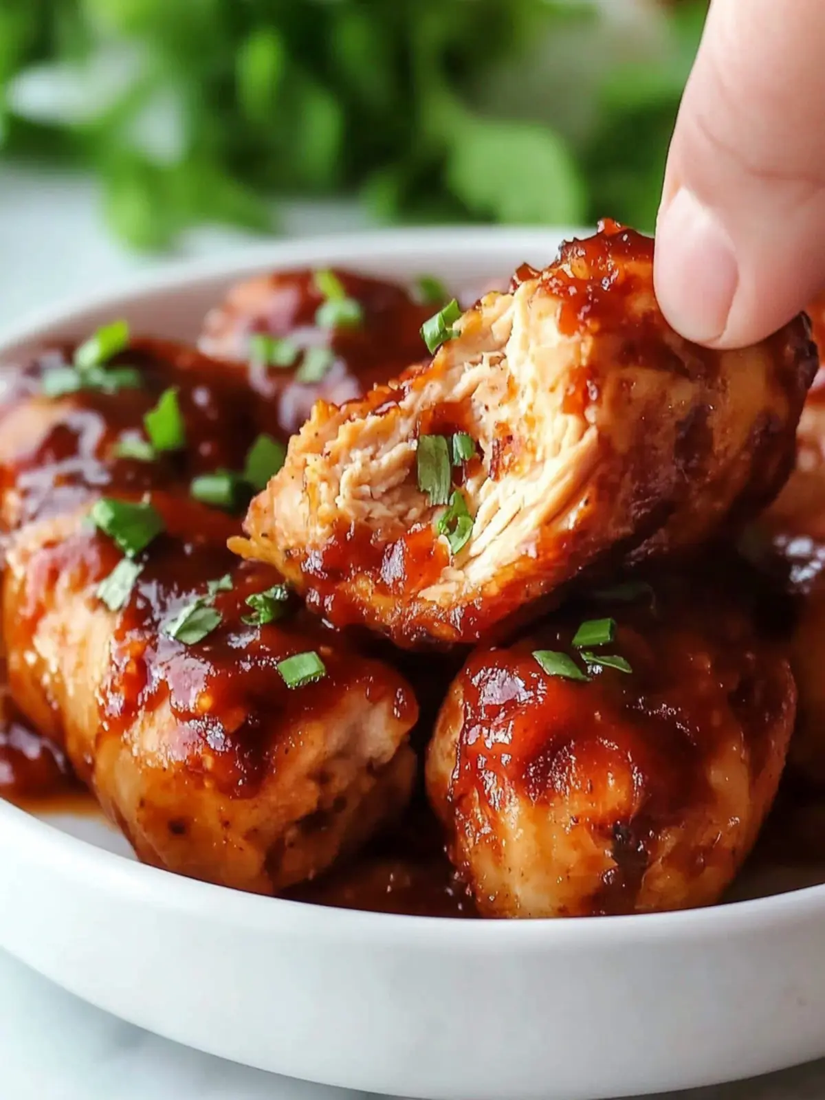 Air Fryer BBQ Chicken Roll-Ups