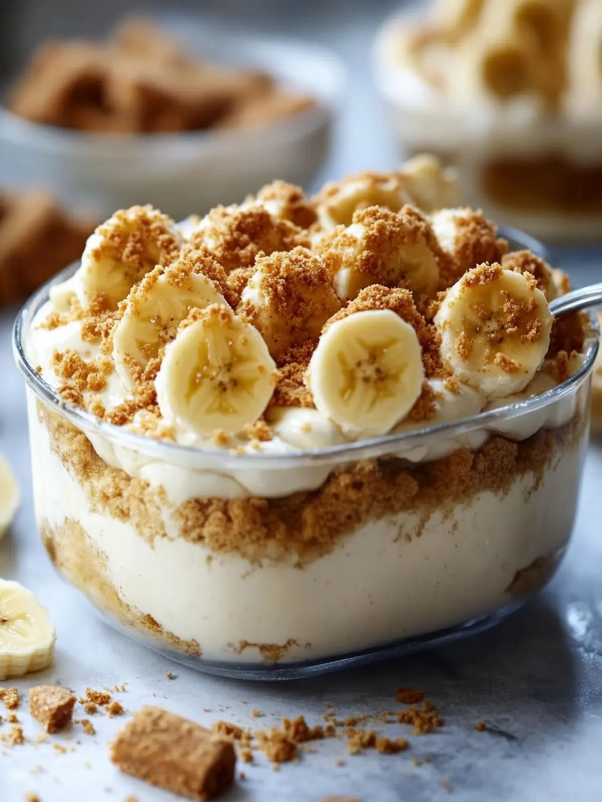Creamy Biscoff Banana Pudding