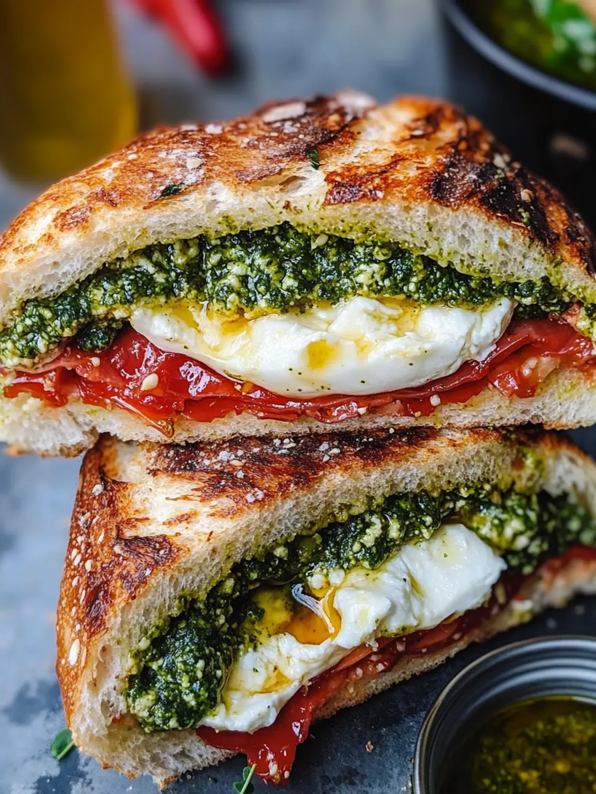 Burrata Pesto Sandwich