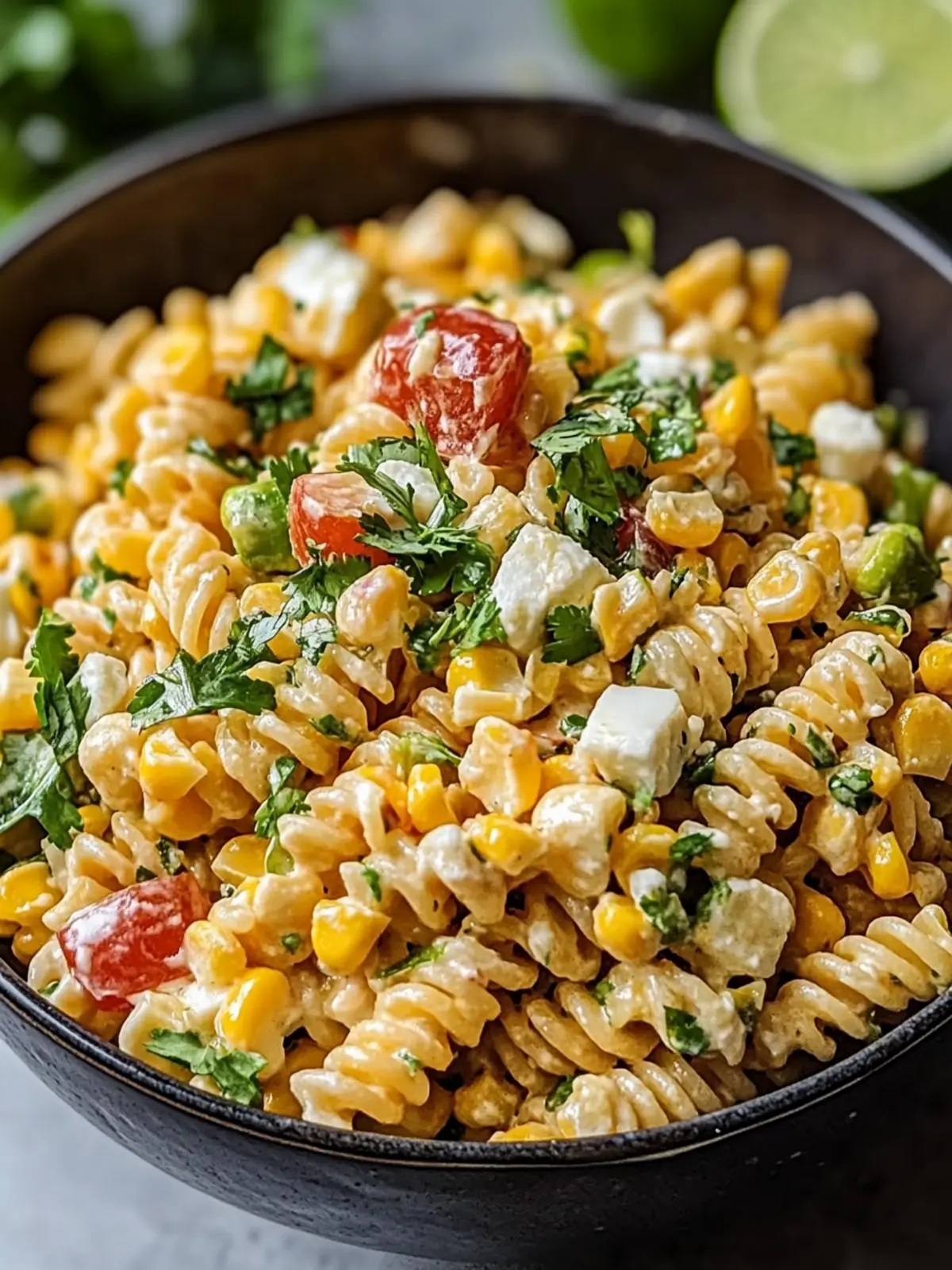 Easy Mexican Street Corn Pasta Salad