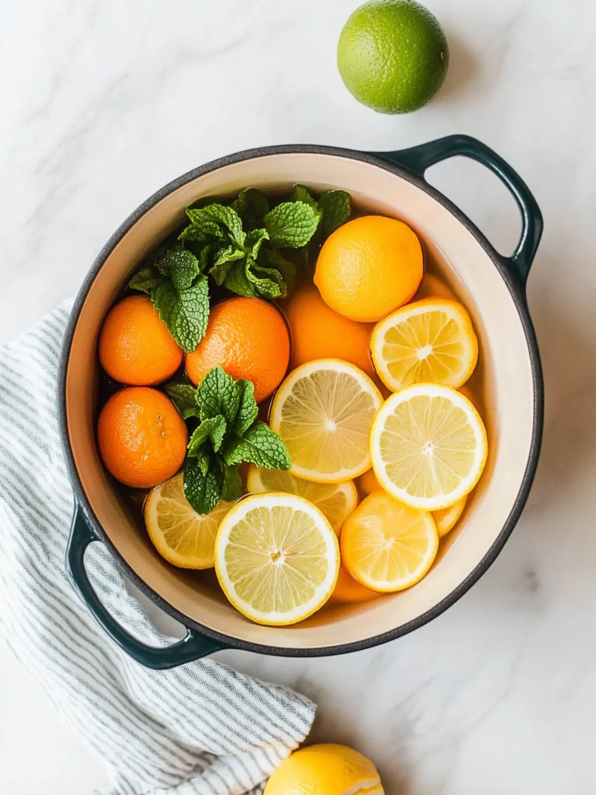 Citrus Mint Simmer Pot Recipe | Spring Stovetop Potpourri