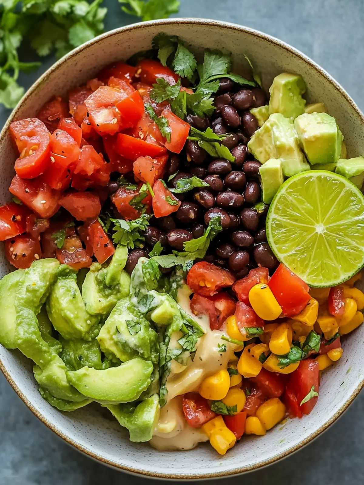 Zesty Lime Marinated Black Bean Bowl