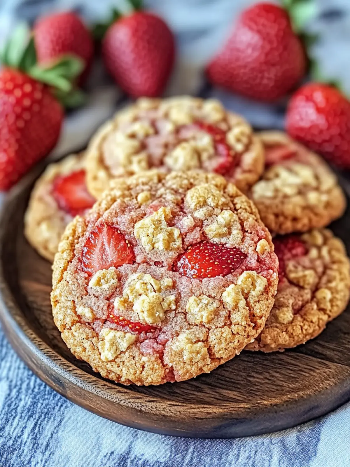 Strawberry Crunch Cookies