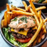 Best Burger Bowls with Fries