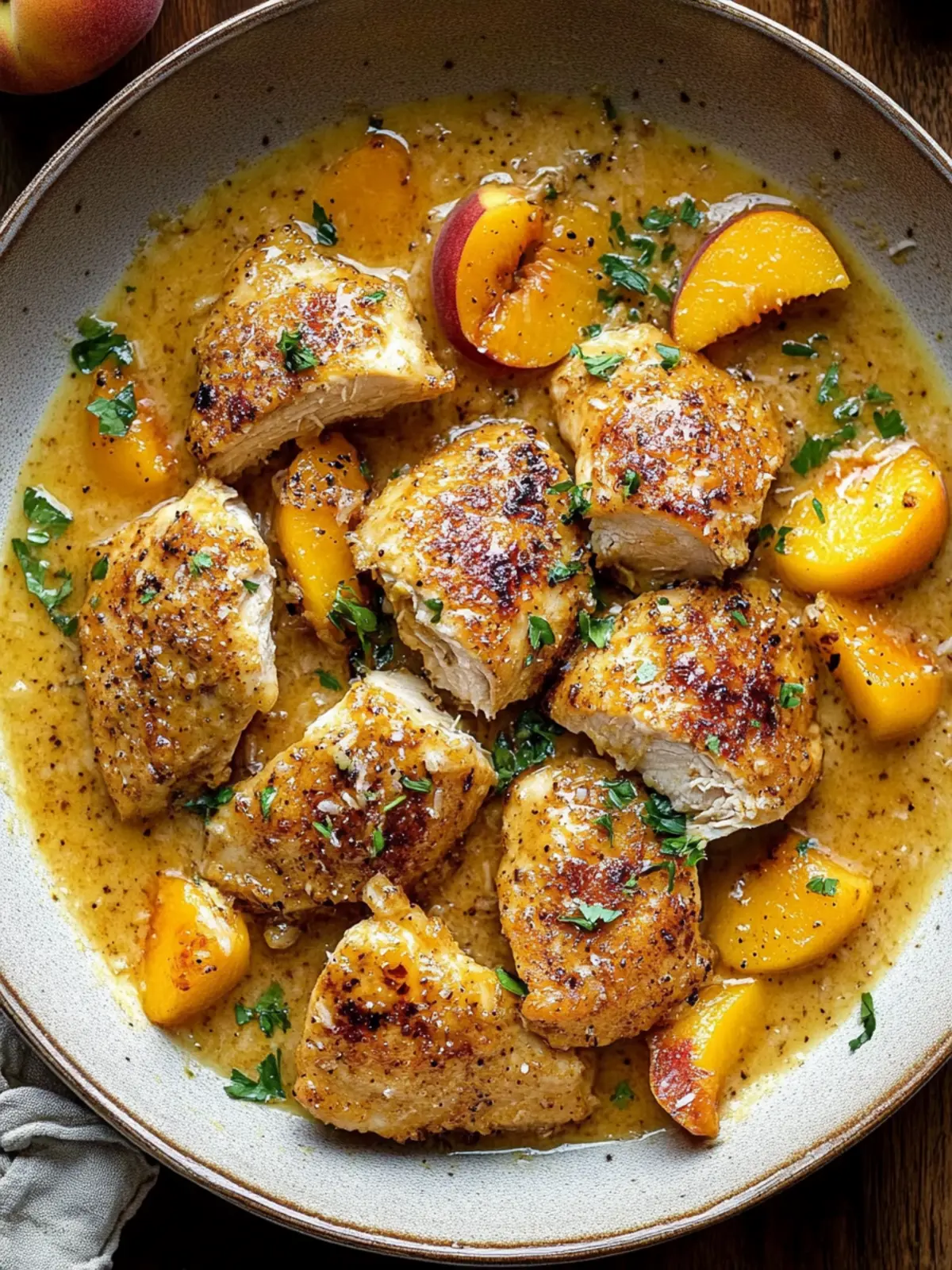 Coconut Peach Chicken
