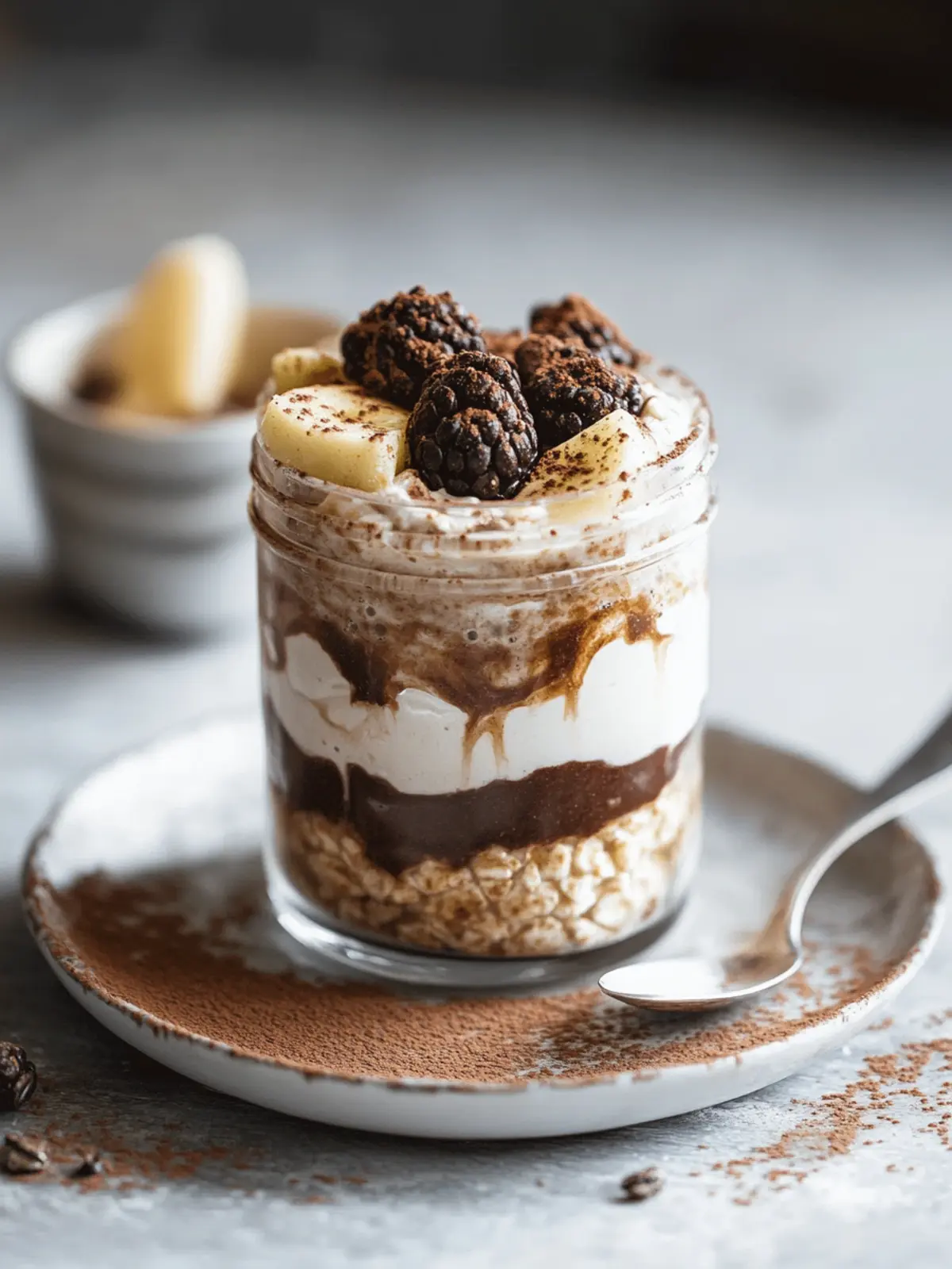 Tiramisu Protein Overnight Oats