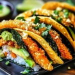 Sushi-Tacos mit Tempura-Nori-Schalen ganz einfach gemacht