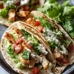 Smash Chicken Caesar Tacos