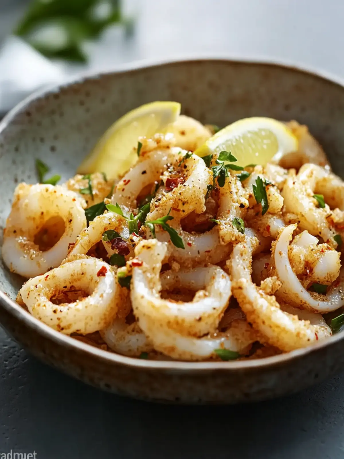 Easy Sauteed Calamari with Garlic