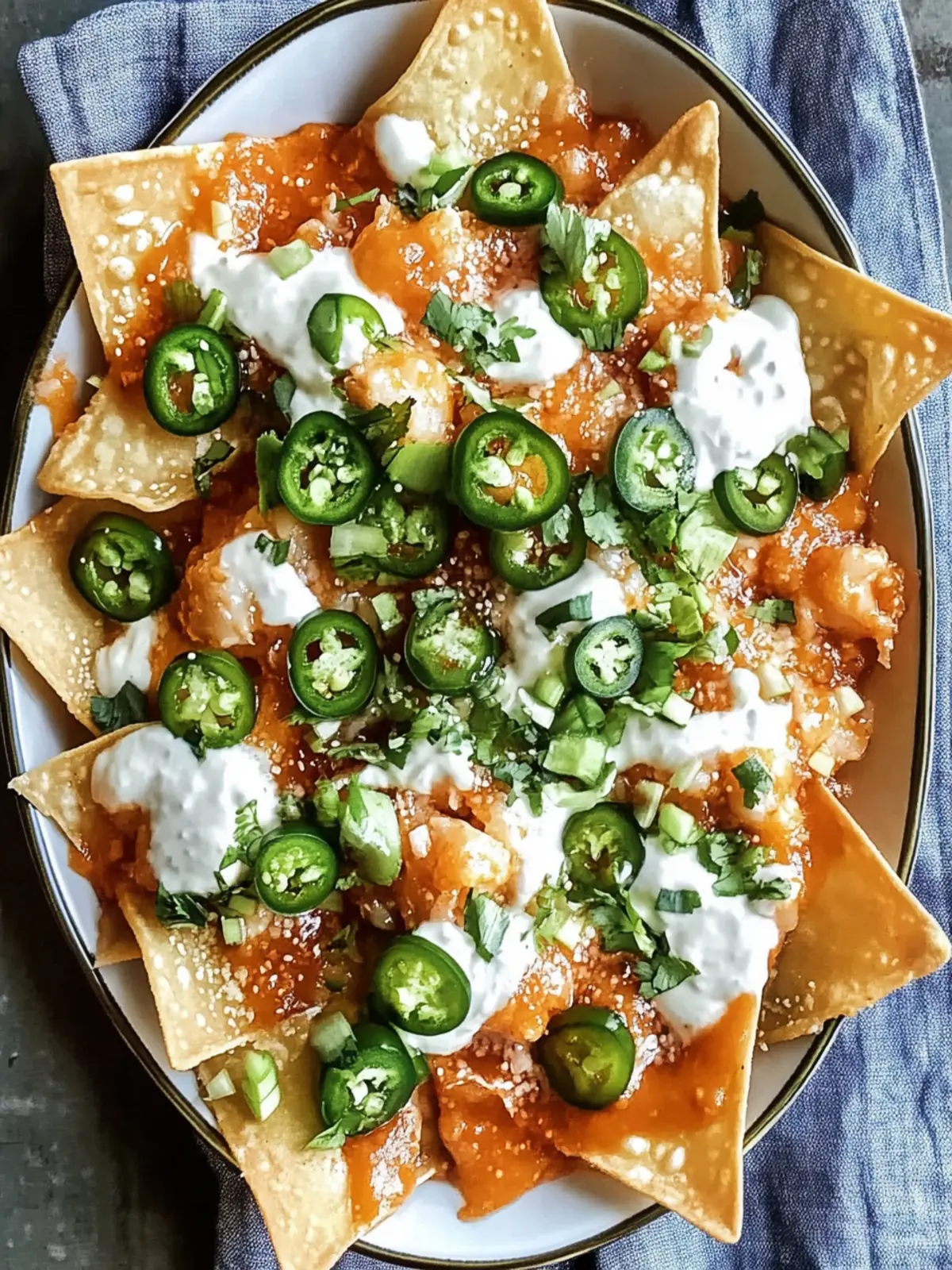 Crab Rangoon Wonton Nachos
