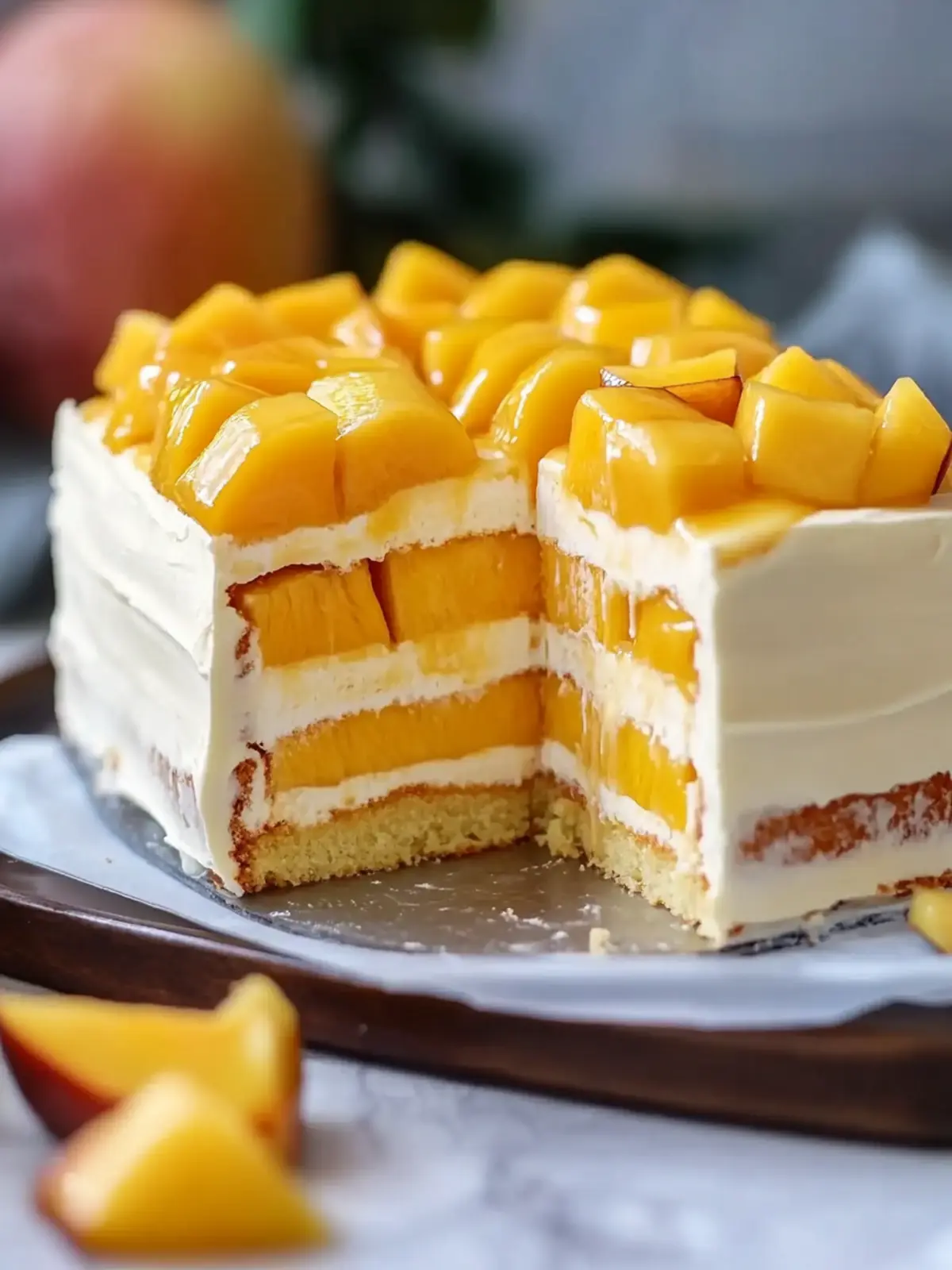 Mango Tres Leches Cake