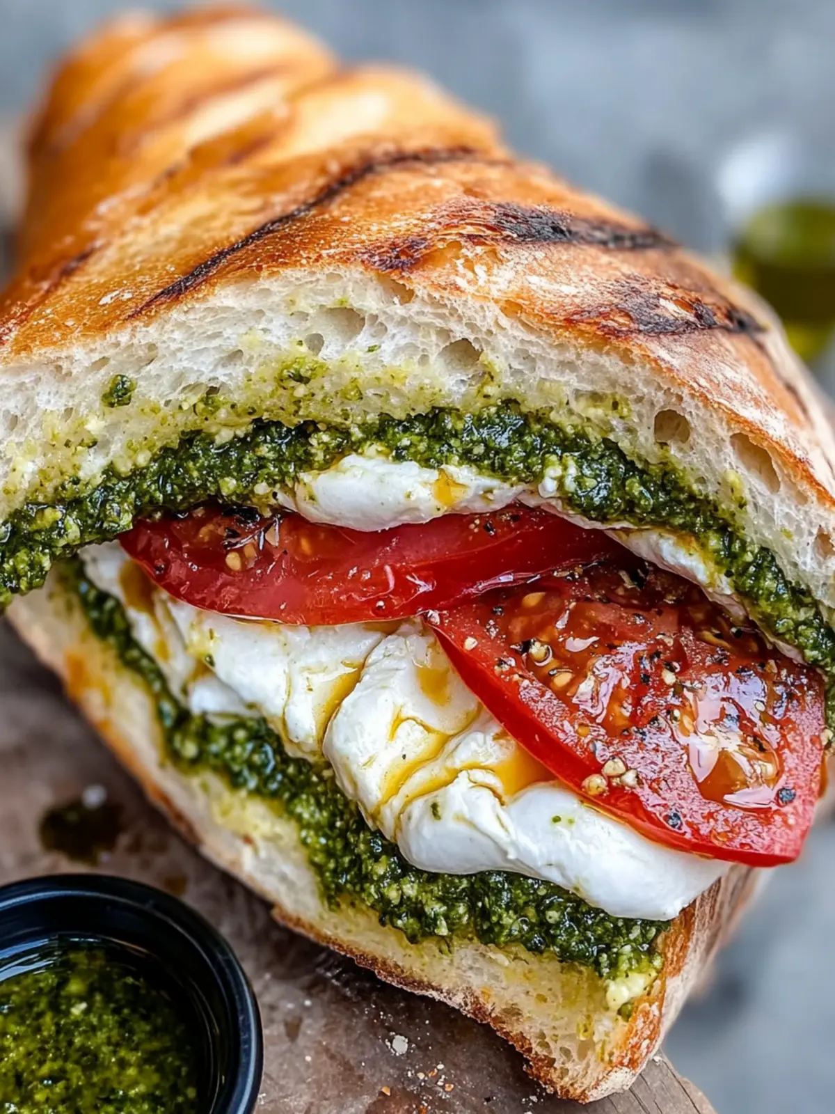 Burrata Pesto Sandwich