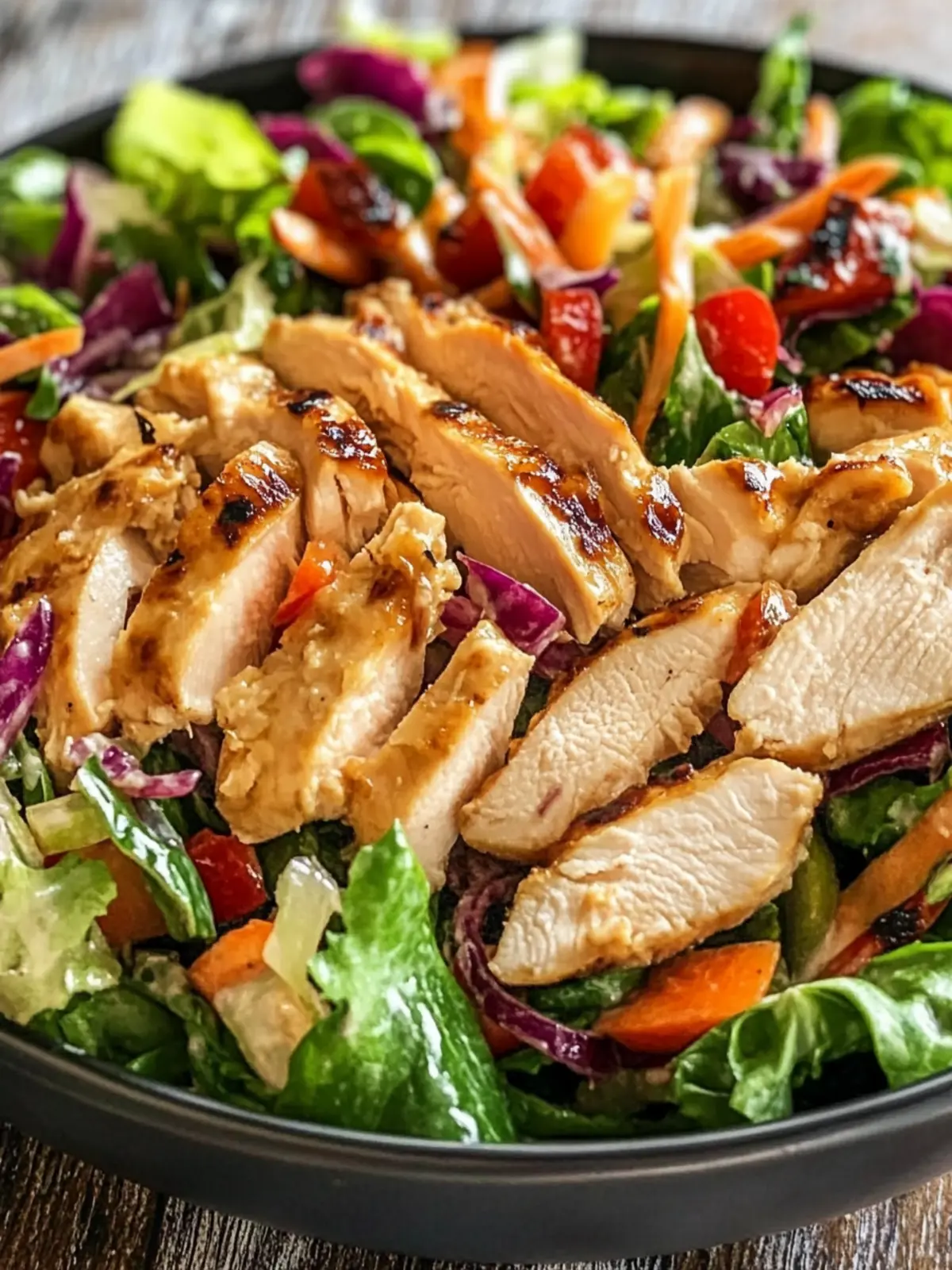 Delicious Asian Chicken Salad With Ginger Dressing