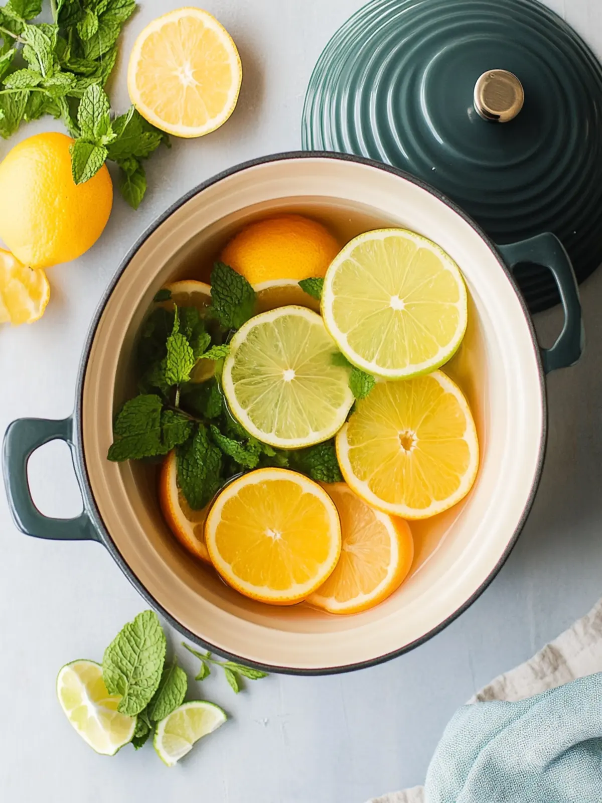 Citrus Mint Simmer Pot Recipe | Spring Stovetop Potpourri