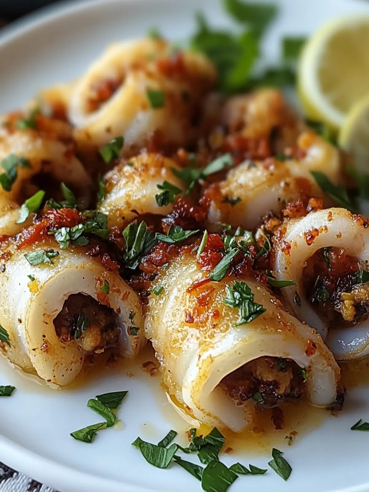 Greek Stuffed Calamari