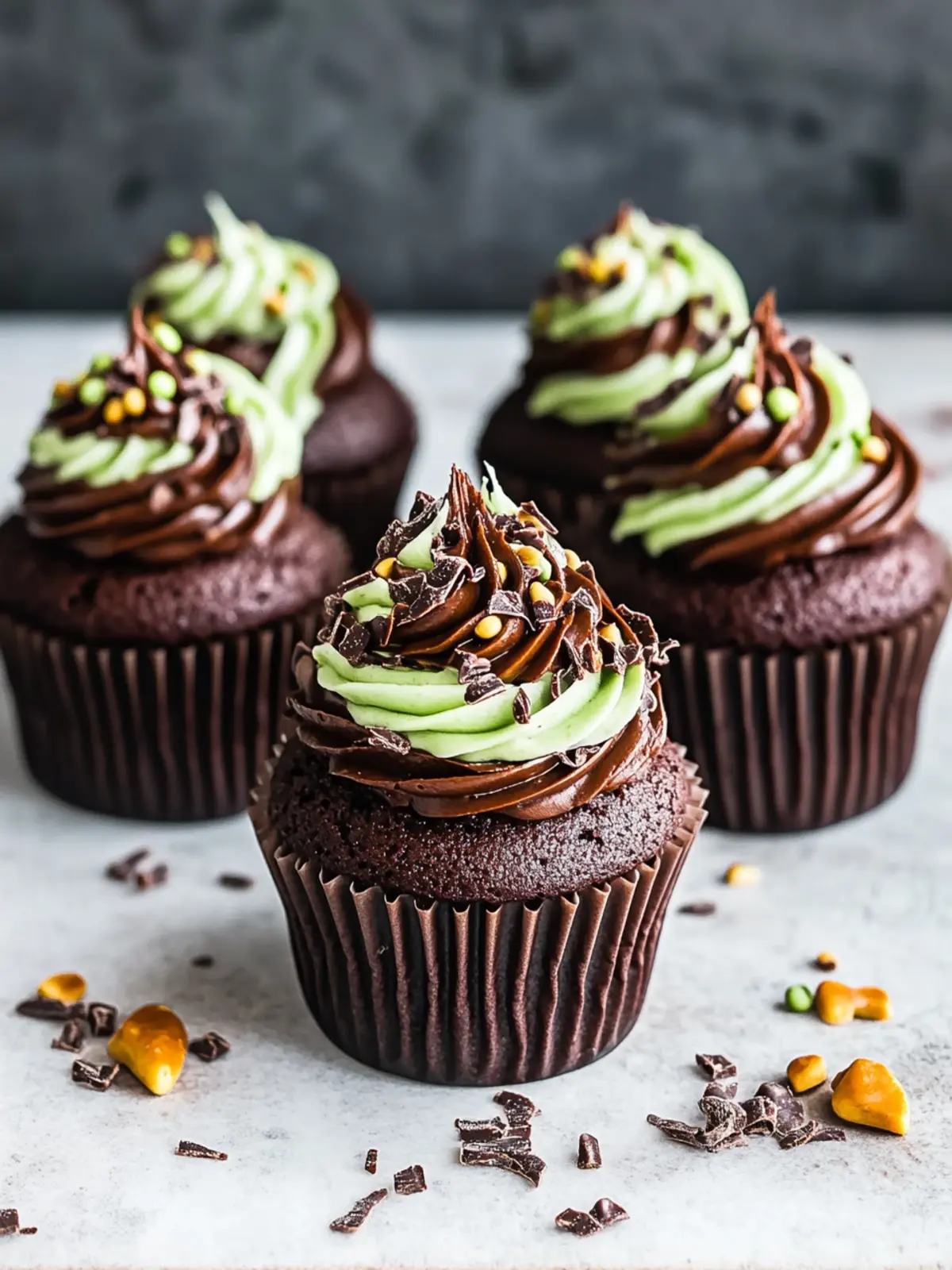 Dubai Chocolate Cupcakes
