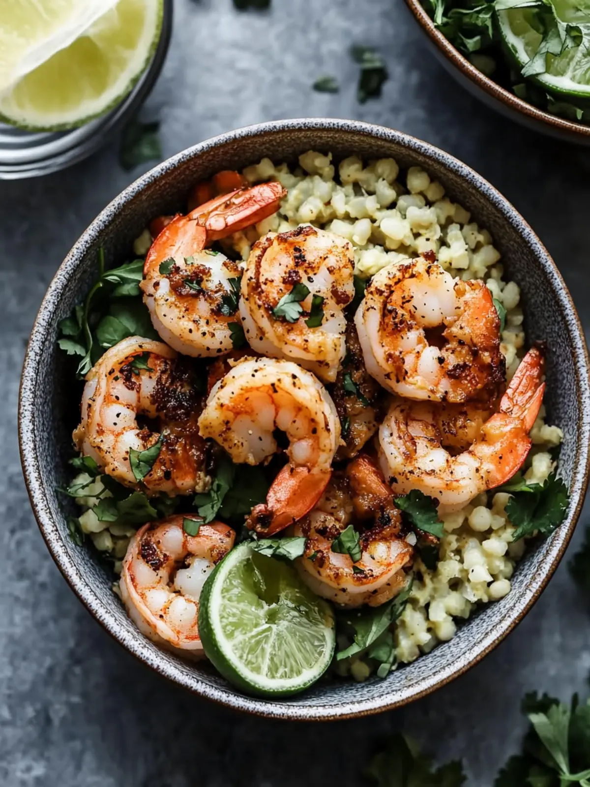 Tahini Shrimp Bowls