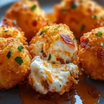 Irresistibly Crispy Buffalo Chicken Bacon Mozzarella Bombs