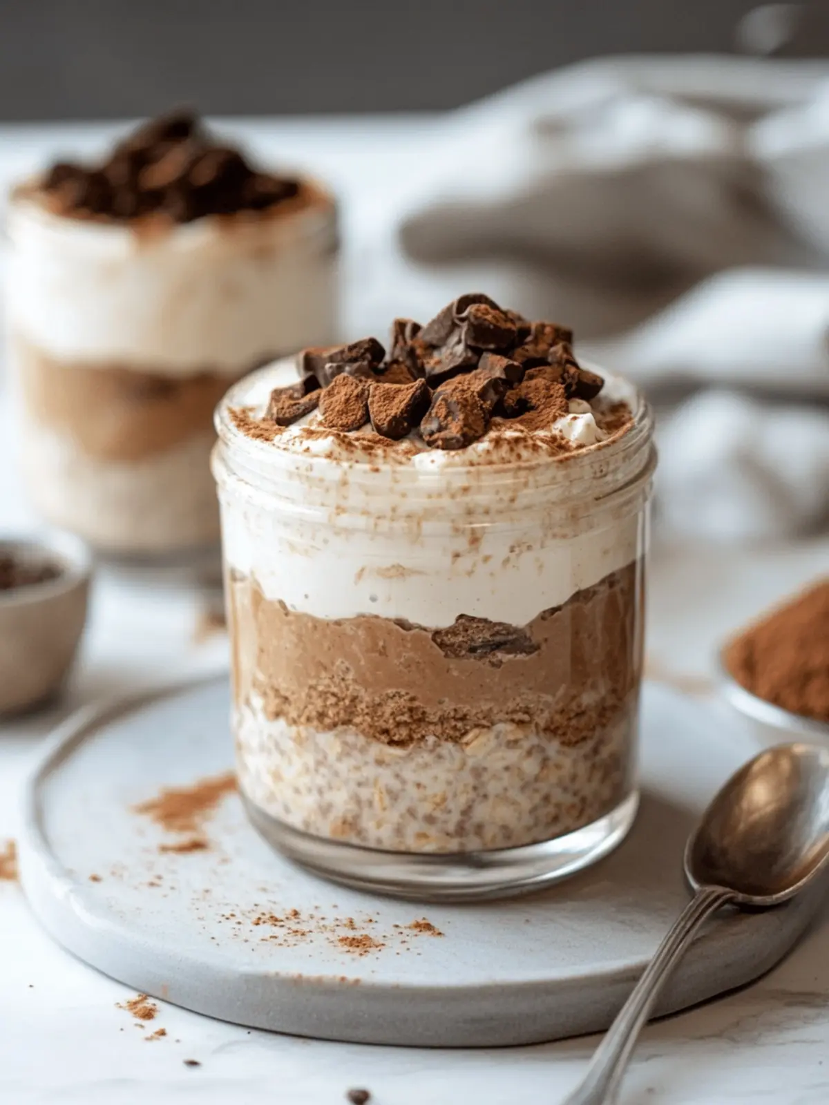Tiramisu Protein Overnight Oats