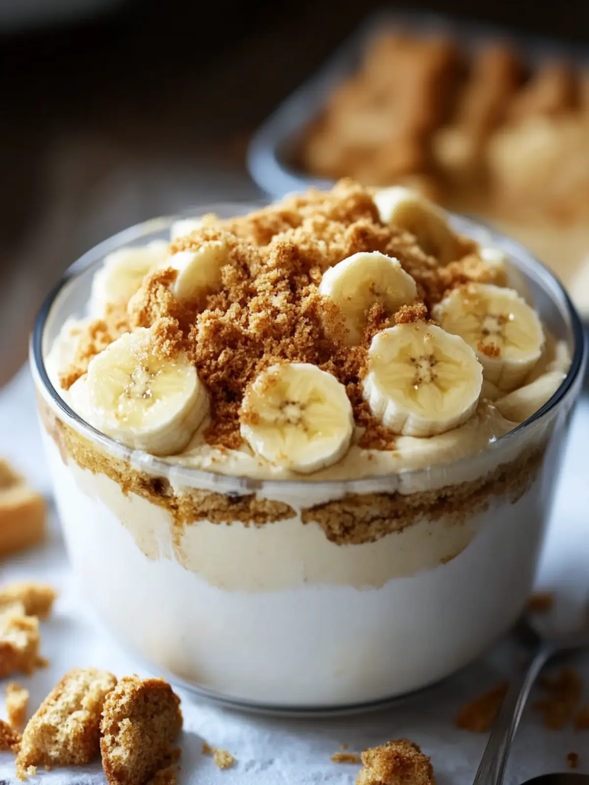 Creamy Biscoff Banana Pudding