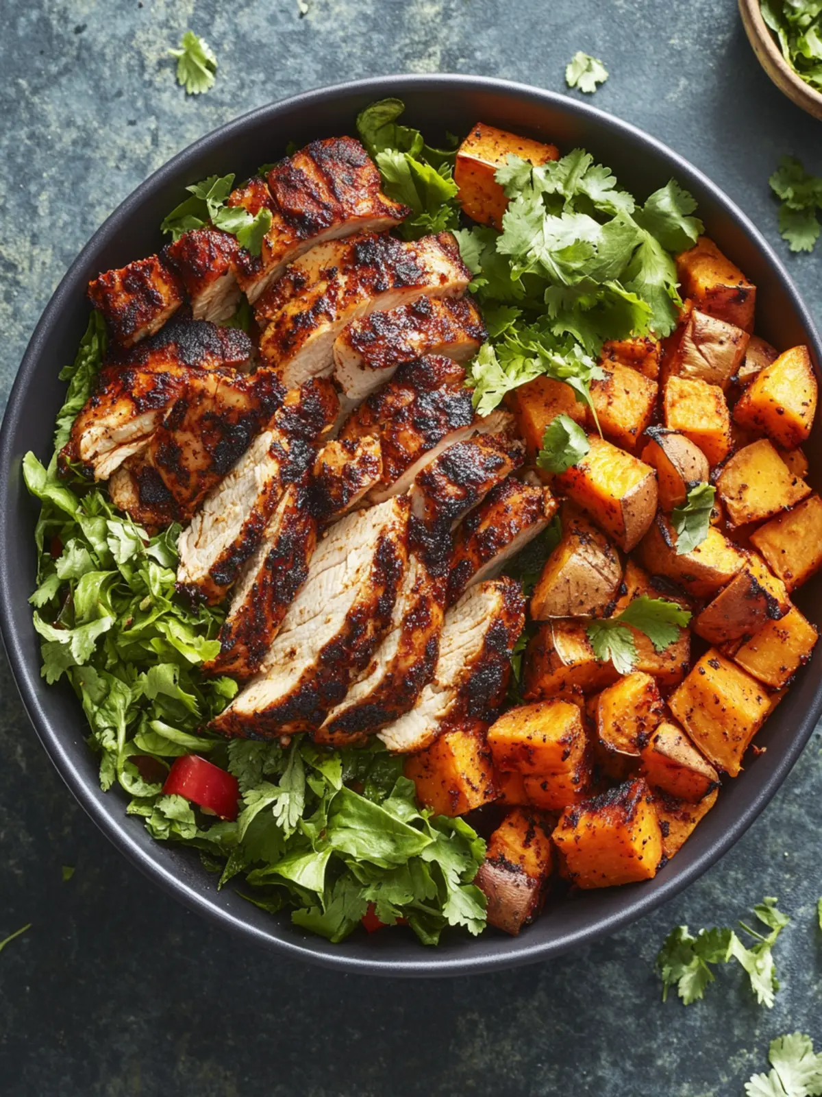 Blackened Chicken and Sweet Potato Bowls