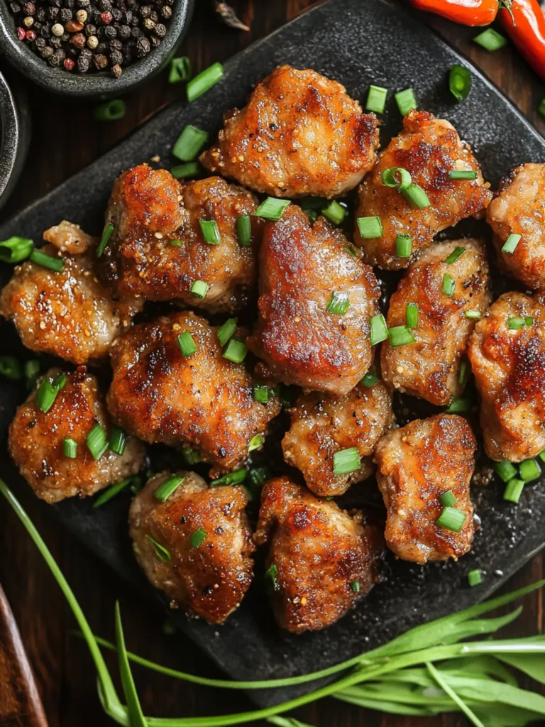 Salt & Pepper Pork Chop Bites