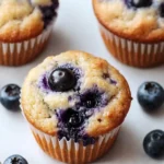 Low Carb Greek Yogurt Blueberry Muffins