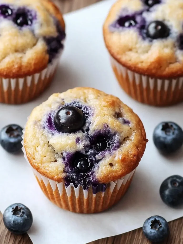 Low Carb Greek Yogurt Blueberry Muffins