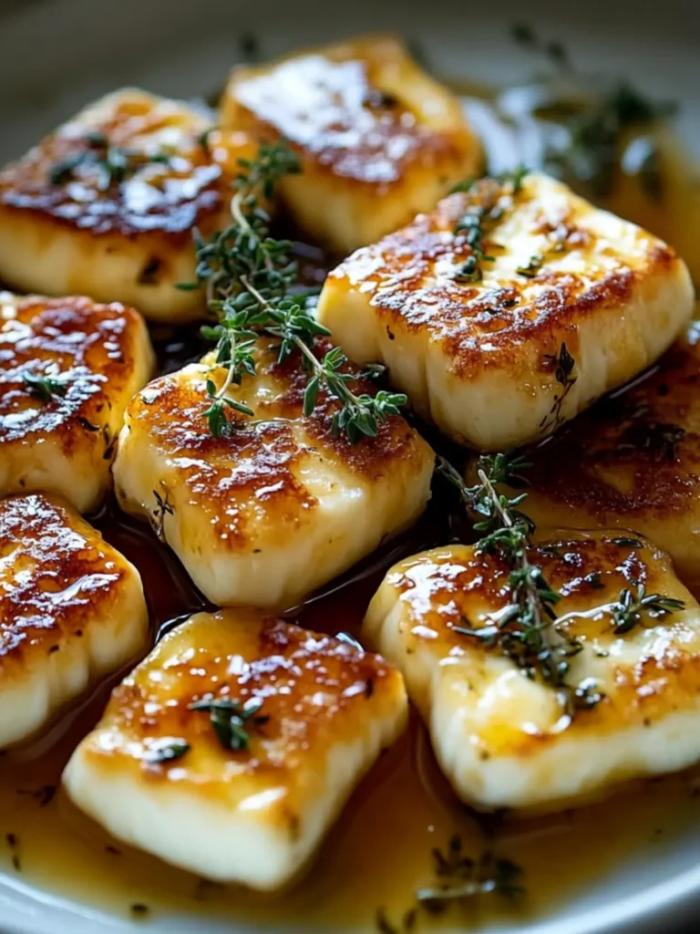 Honey-Glazed Halloumi with Thyme