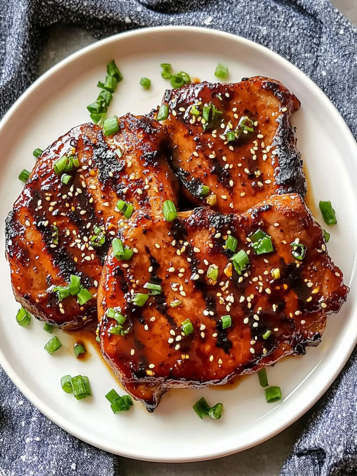 Glazed Korean-Style Pork Chops