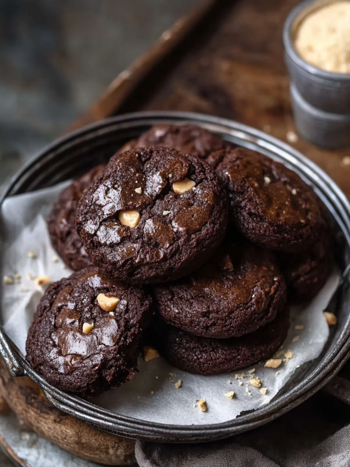 Fudgy Peanut Butter Brownie Cookies