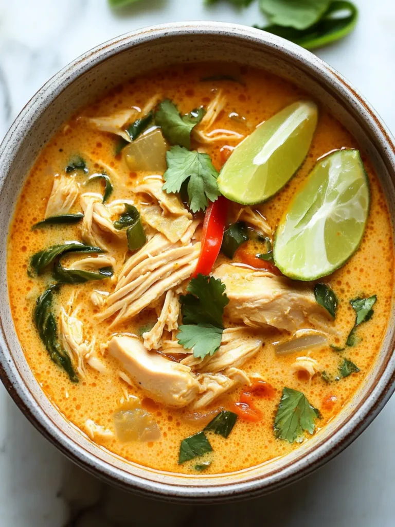 Easy Thai Chicken Curry Soup