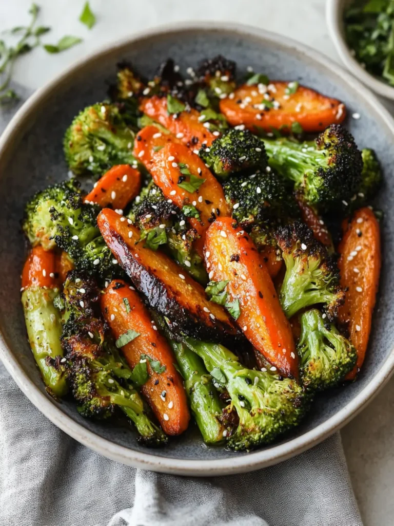 Roasted Broccoli & Carrots (Asian-Inspired)
