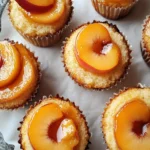 Peach Upside Down Cupcakes