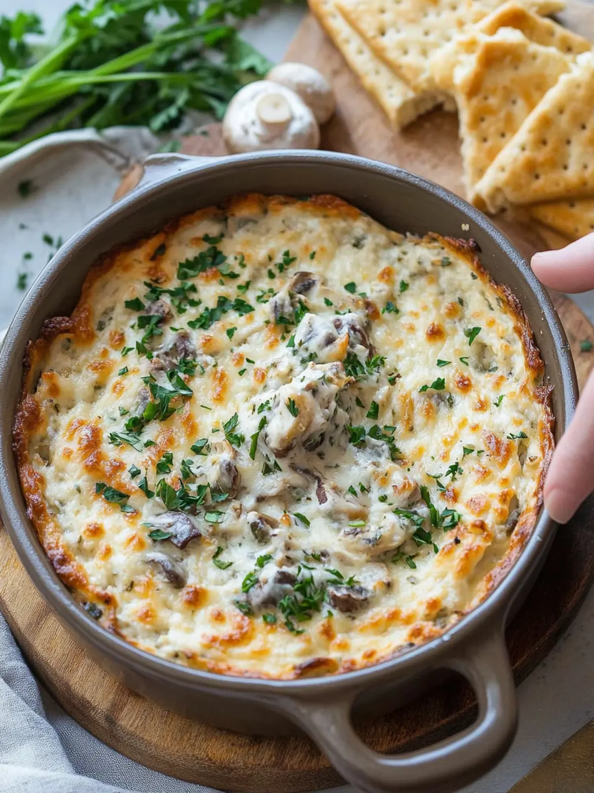 Stuffed Mushroom Dip