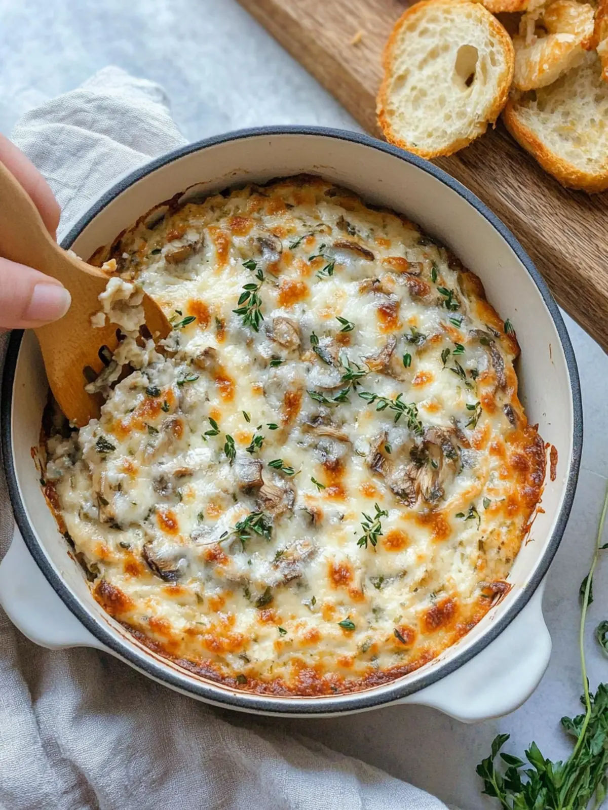 Stuffed Mushroom Dip