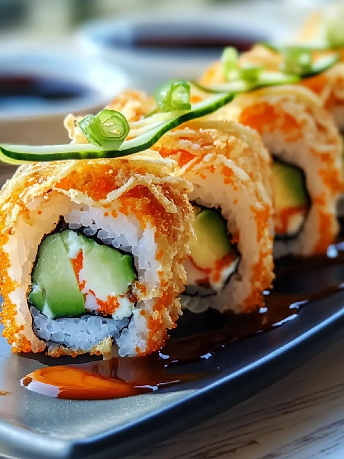 Delicious Homemade California Crunch Roll Sushi Recipe