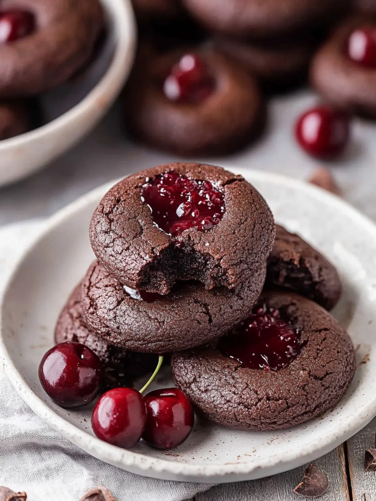 Chocolate Cherry Cookies