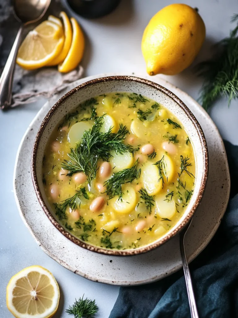 Lemon-Dill White Bean & Potato Soup