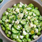 10-Minute Edamame Salad with Cucumber and Feta