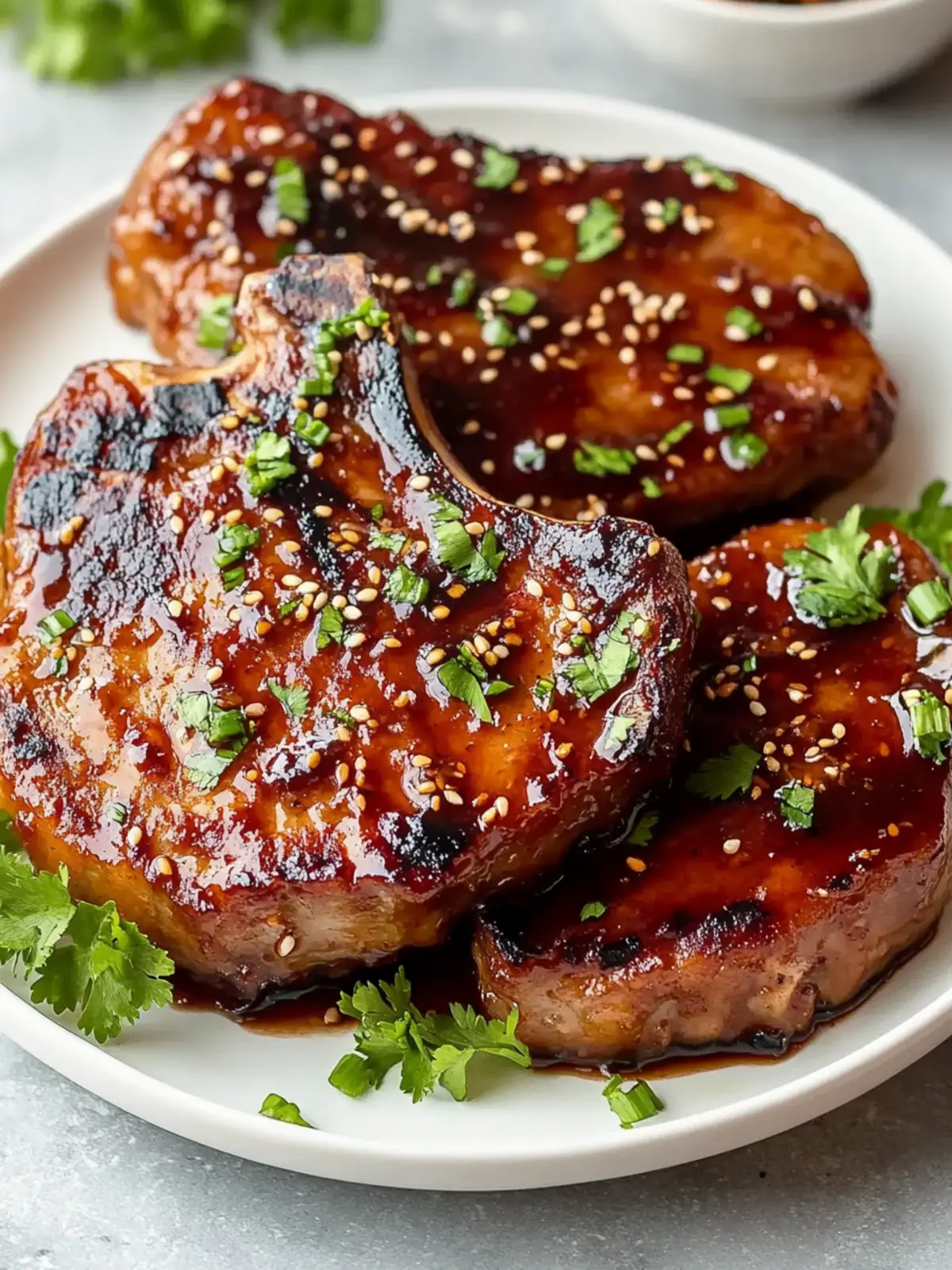 Glazed Korean-Style Pork Chops